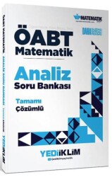 ÖABT Matematik Öğretmenliği Analiz Tamamı Çözümlü Soru Bankası - Yediiklim Yayınları