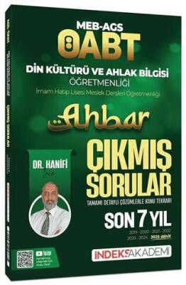 ÖABT MEB-AGS Din Kültürü ve Ahlak Bilgisi Ahbar Çıkmış Sorular Son 7 Yıl Çözümlü - 1