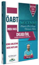 ÖABT MEB-AGS DKAB Din Kültürü ve İHL Meslek Dersleri Öğretmenliği Mücemmi Konu Anlatımı Ders Notları - Arif Köse Uzem