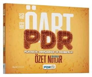 ÖABT MEB-AGS PDR Psikolojik Danışmanlık ve Rehberlik Öğretmenliği Özet Ders Notları - 1