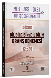 ÖABT MEB-AGS Türkçe Dizge Dil Bilgisi ve Dil Bilim 12x20 Branş Denemeleri Çözümlü - Türkçe ÖABTdeyiz