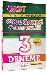Yönerge Yayınları ÖABT Okul Öncesi Öğretmenliği 3 Deneme Çözümlü - Yönerge Yayınları