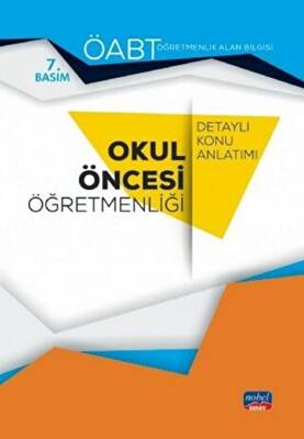 Nobel Sınav Yayınları ÖABT Okul Öncesi Öğretmenliği Konu Anlatımı - 1