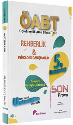 Özdil Akademi Yayınları ÖABT Rehberlik ve Psikolojik Danışmanlık Son Prova 5 Deneme Çözümlü - 1