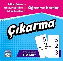 Öğrenme Kartları - Çıkarma - Martı Çocuk Yayınları