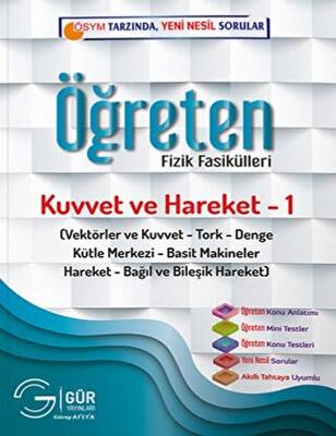 Gür Yayınları Öğreten Fizik Fasikülleri Kuvvet ve Hareket 1 - 1