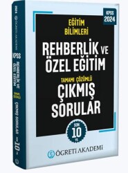 Öğreti Akademi 2024 KPSS Eğitim Bilimleri Rehberlik ve Özel Eğitim Tamamı Çözümlü Çıkmış Sorular Roman Boy - 1