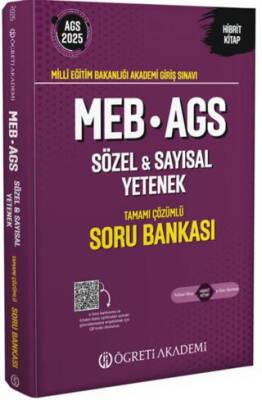 Öğreti Akademi 2025 MEB-AGS Soru Bankası Tamamı Çözümlü Sözel-Sayısal Yetenek - 1