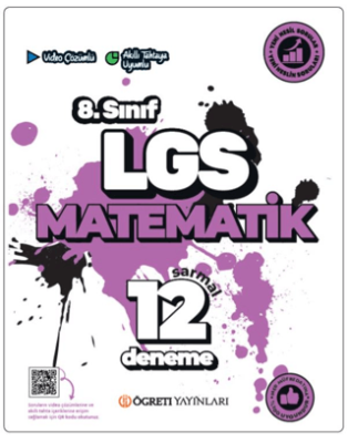 Öğreti Akademi LGS 8. Sınıf Matematik Sarmal 12 Deneme - 1