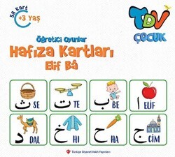 Öğretici Oyunlar Hafıza Kartları Elif Ba 58 Kart - Türkiye Diyanet Vakfı Yayınları
