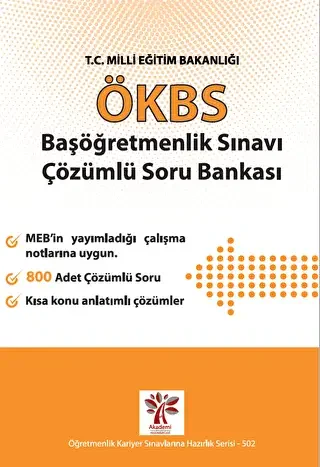 Akademi Consulting Training ÖKBS Başöğretmenlik Sınavı Çözümlü Soru Bankası - 1