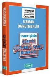 Markaj Yayınları ÖKBS Uzman Öğretmenlik 1 Soru 1 Çözüm Öğretici Soru Bankası - Markaj Yayınları