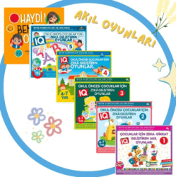 Okul Öncesi Çocuklar İçin IQ Zeka Geliştiren Oyunlar 6 kitap - Ekinoks Yayın Grubu