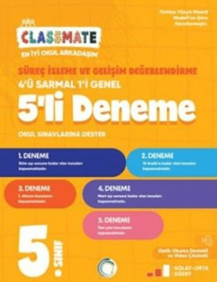 Okyanus Yayınları 5. Sınıf Classmate Süreç İzleme ve Gelişim Değerlendirme 5 li Deneme - 1