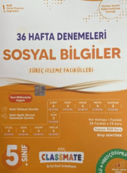 Okyanus Yayınları 5. Sınıf Sosyal Bilimler Classmate 36 Hafta Denemeleri - Okyanus Yayınları