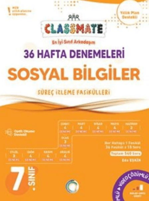 Okyanus Yayınları 7. Sınıf Sosyal Bilgiler Classmate 36 Hafta Denemeleri - 1