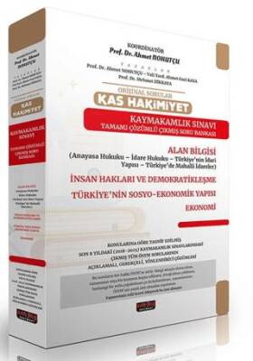 Orijinal Sorular Kas Hakimiyet Kaymakamlık Sınavı Çıkmış Soru Bankası - 1