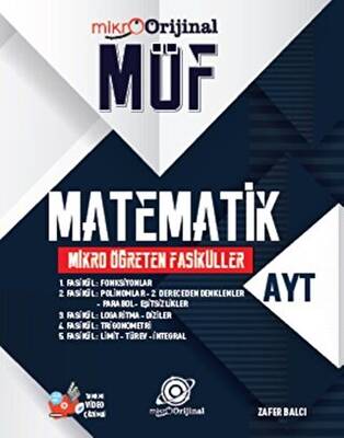 Orijinal Yayınları AYT Matematik MÖF Mikro Öğreten Fasiküller - 1