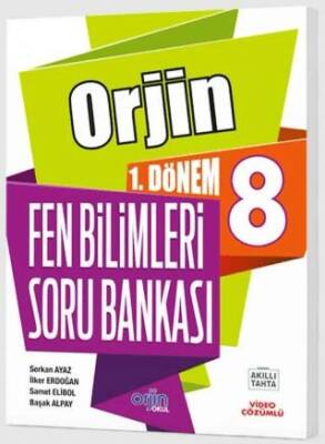 Orjin Yayınları 8. Sınıf Fen Bilimleri 1. Dönem 2. Dönem Orjin Soru Bankası - 1