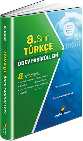 Aydın Yayınları Ortaokul 8. Sınıf Türkçe Ödev Fasikülleri - Aydın Yayınları