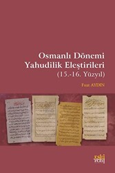 Osmanlı Dönemi Yahudilik Eleştirileri - Eski Yeni Yayınları