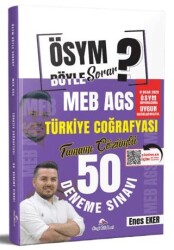 ÖSYM Böyle Sorar 2026 MEB AGS Türkiye Coğrafyası Tamamı PDF Çözümlü 50 Deneme Sınavı - Dizgi Kitap