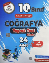 10. Sınıf Coğrafya Yaprak Test - Özdebir Yayınları