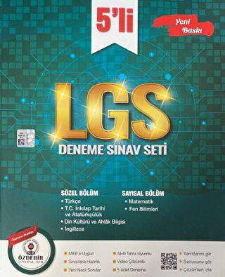 Özdebir Yayınları 5`li LGS Deneme Sınav Seti - 1