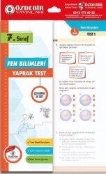 7. Sınıf Fen Bilimleri Yaprak Test - Özdebir Yayınları