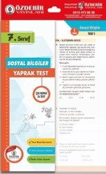 7. Sınıf Sosyal Bilgiler Yaprak Test - Özdebir Yayınları