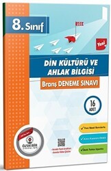 8. Sınıf Din Kültürü ve Ahlak Bilgisi Branş Deneme Sınavı - Özdebir Yayınları