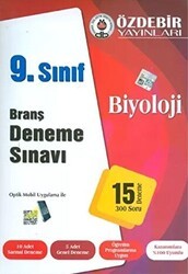 9. Sınıf Biyoloji 15 Branş Deneme Sınavı - Özdebir Yayınları