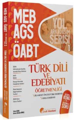 Özdil Akademi Yayınları ÖABT MEB-AGS Türk Dili ve Edebiyatı 1. Kitap Halk Edebiyatı Konu Anlatımlı Soru Bankası - 1