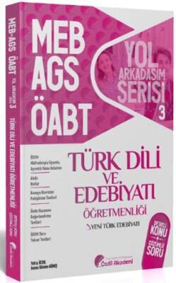 Özdil Akademi Yayınları ÖABT MEB-AGS Türk Dili ve Edebiyatı 3. Kitap Yeni Türk Edebiyatı Konu Anlatımlı Soru Bankası - 1