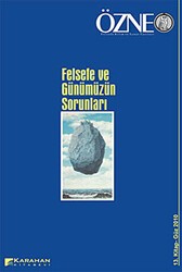 Özne Felsefe Bilim ve Sanat Yazıları Sayı: 13 - Güz 2010 - Karahan Kitabevi