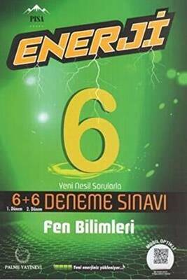 Palme Yayıncılık Palme 6. Sınıf Enerji Fen Bilimleri 6+6 Deneme Sınavı - 1