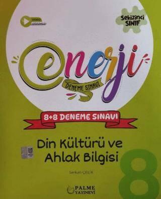 Palme 8. Sınıf Din Kültürü ve Ahlak Bilgisi Enerji 8+8 Deneme Sınavı - 1