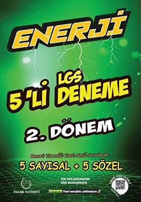 Palme 8. Sınıf Enerji LGS 2. Dönem 5`li Deneme - 1