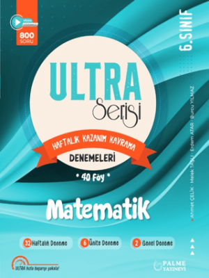 Palme Yayıncılık 6. Sınıf Ultra Serisi Matematik Haftalık Kazanım Kavrama Denemeleri 40 Föy - 1