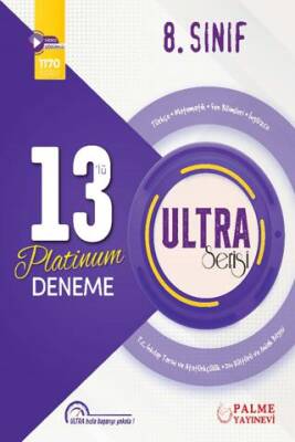 Palme Yayıncılık 8. Sınıf Ultra 13` lü Platinum Deneme - 1