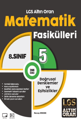 Palme Yayıncılık LGS Altın Oran Matematik Fasikülleri 5 Doğrusal Denklemler ve Eşitsizlikler - 1