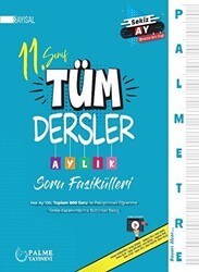 Palmetre 11. Sınıf Sayısal Tüm Dersler Aylık Çalışma Fasikülleri - Palme Yayınları