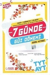 Palme YKS TYT AYT Tarih Coğrafya Felsefe 7 Günde Güz Dönemi Soru Kitabı - Palme Yayınları