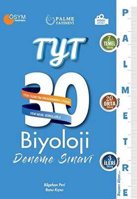 Palme YKS TYT Biyoloji 30 Deneme Palmetre Video Çözümlü - 1
