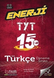 Palme YKS TYT Enerji Türkçe 15 Deneme Sınavı Video Çözümlü - Palme Yayınları