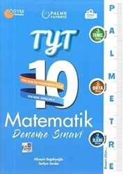 Palme YKS TYT Matematik 10 Deneme Palmetre Video Çözümlü - Palme Yayınları