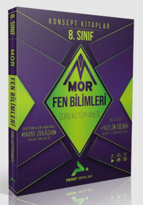 Paraf Yayınları 8. Sınıf LGS Mor Fen Bilimleri Soru Kütüphanesi - 1