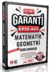 Paraf Yayınları Paraf Akademi KPSS-AGS 30 Net Matematik Geometri Soru Bankası - 1