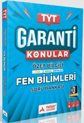 Paraf Yayınları TYT Fen Bilimler Garanti Konular Soru Bankası - 1