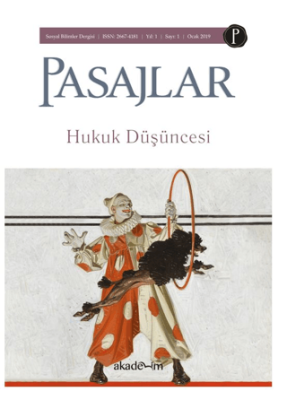 Pasajlar Sosyal Bilimler Dergisi Sayı 1 - Hukuk Düşüncesi - 1